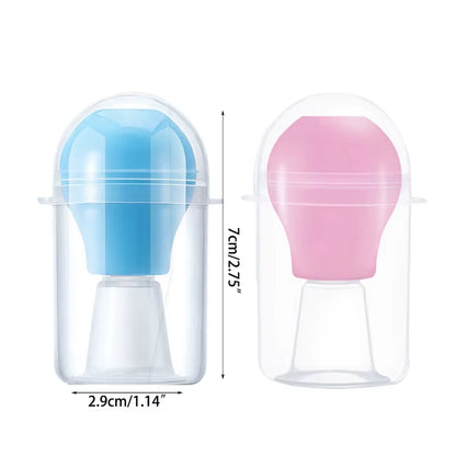 Blue Inverted Nipple Corrector Manual Nipple Massage Pump Efficient Nipple Puller