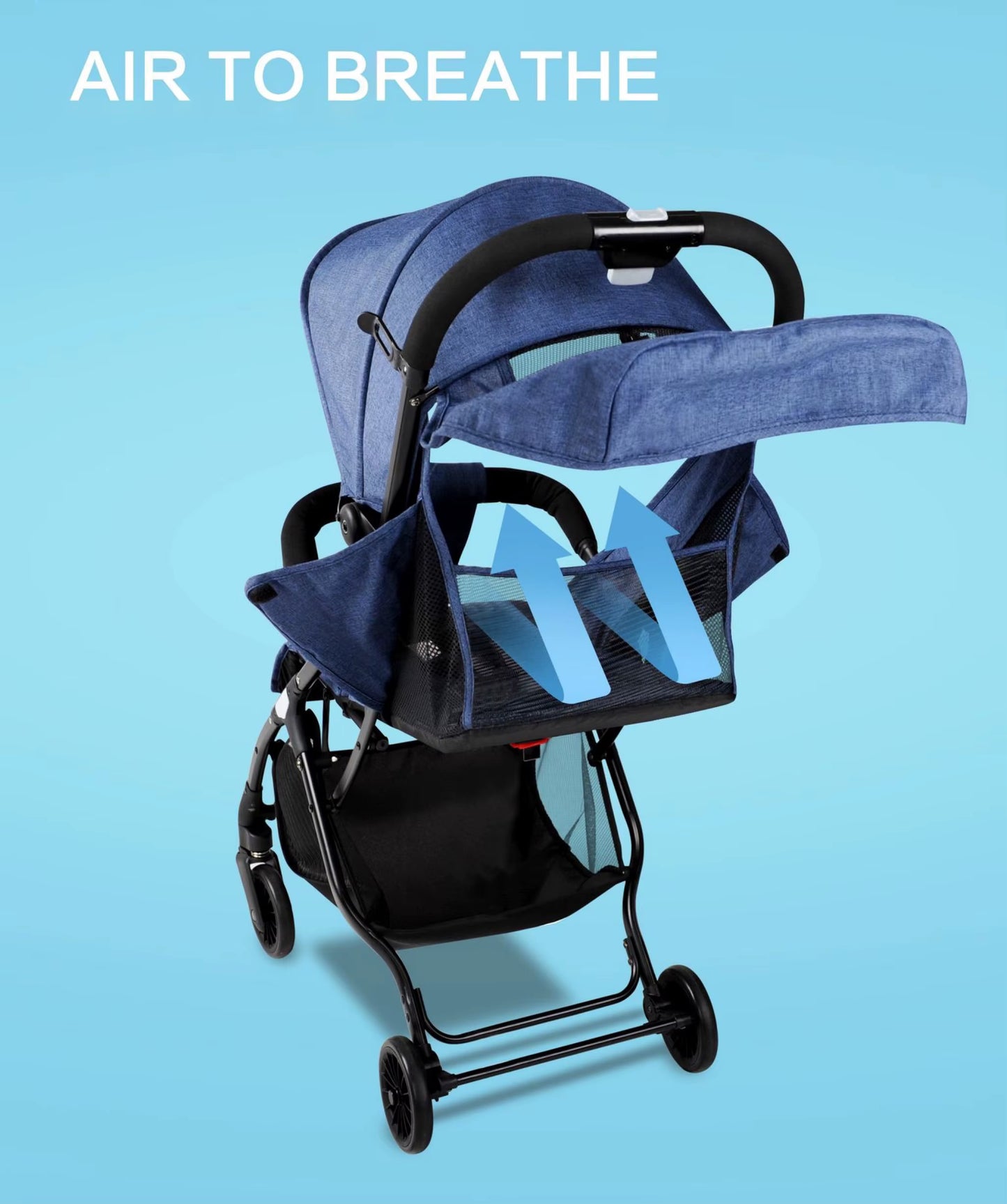 Stroller Baby 4 in 1 S1 Can Sit and Lie down Portable High Landscape Baby Walking Stroller Pull Bar Folding Baby Stroller