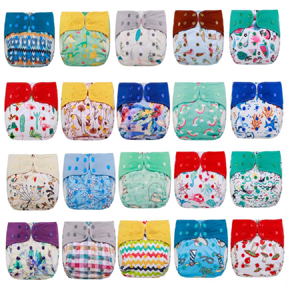 Bes 2021 Custom Design Style Washable Reusable Recycled Baby Pocket Cloth Nappy Diaper Cloth Diaper