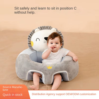 Multifunctional Foldable Cotton Baby Learning Chair Newborn Anti-Fall Protective Safety Seat Pillow and Sofa