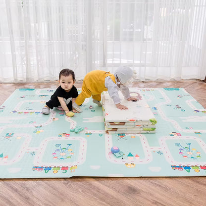 Foldable & Reversable Large Waterproof Foam Baby Activity Tummy Time Foam XPE Mat Baby Play Mat
