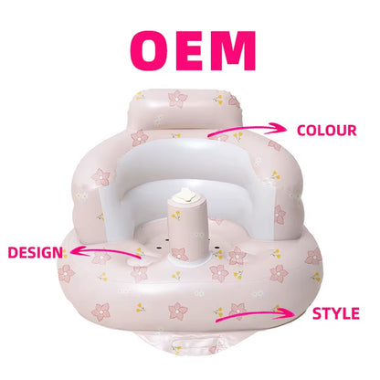 Durable Thickened PVC Cute Baby Learning Chair Inflatable Seat by Lexing for Daily Use