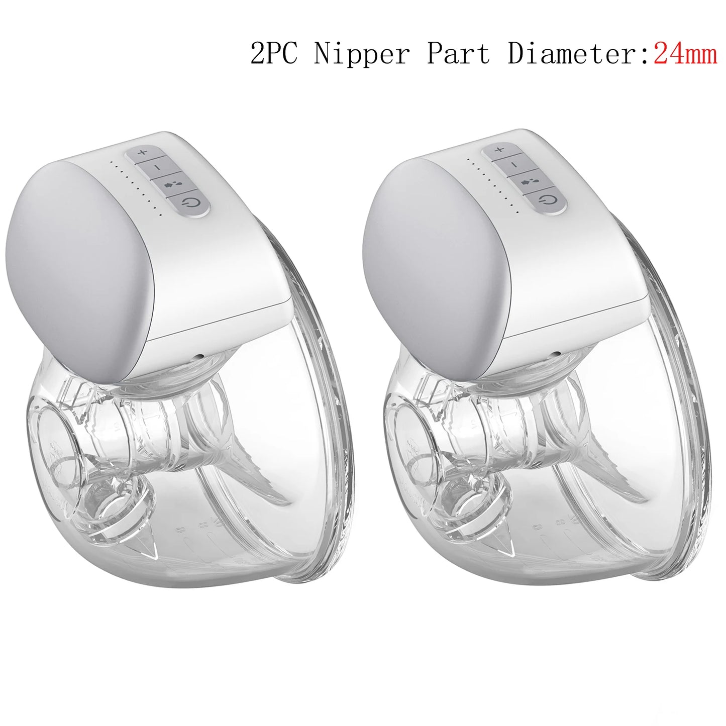 2/1Pcs BB-P1 Wearable Breast Pump Hands Free Electric Portable Wearable Breast Pumps Bpa-Free Breastfeeding Milk Collector