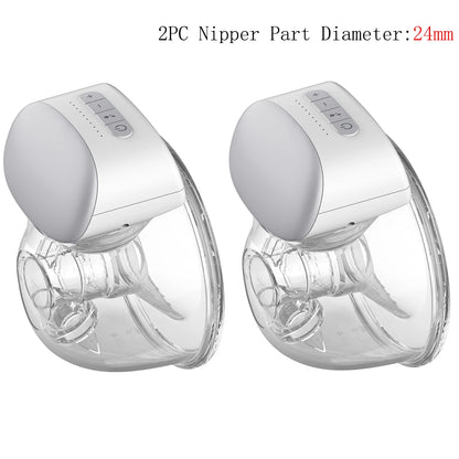 2/1Pcs BB-P1 Wearable Breast Pump Hands Free Electric Portable Wearable Breast Pumps Bpa-Free Breastfeeding Milk Collector