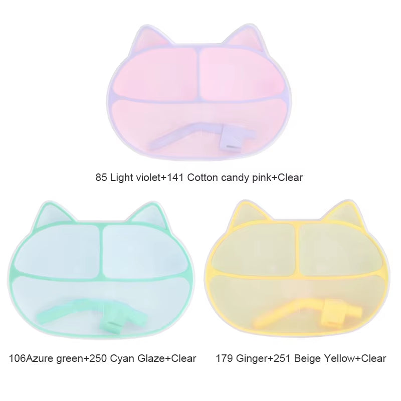 Food Grade BPA Free Baby Weaning Set Silicone Bibs Plate Spoon Fork Baby Pacifier Toddler Feeding Set Silicone Sippy Cup Set