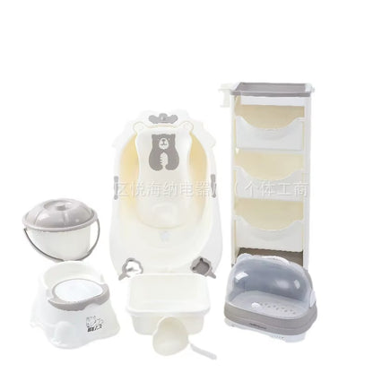 Bathtub Set for New Born Baby Essential Items for Newborns Bathtub Bathing Supplies