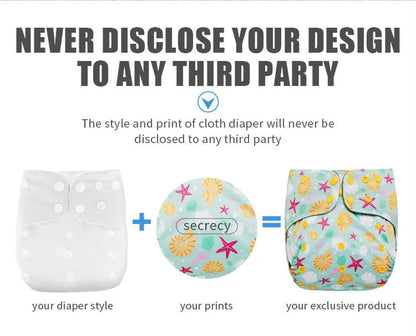 Bes 2021 Custom Design Style Washable Reusable Recycled Baby Pocket Cloth Nappy Diaper Cloth Diaper