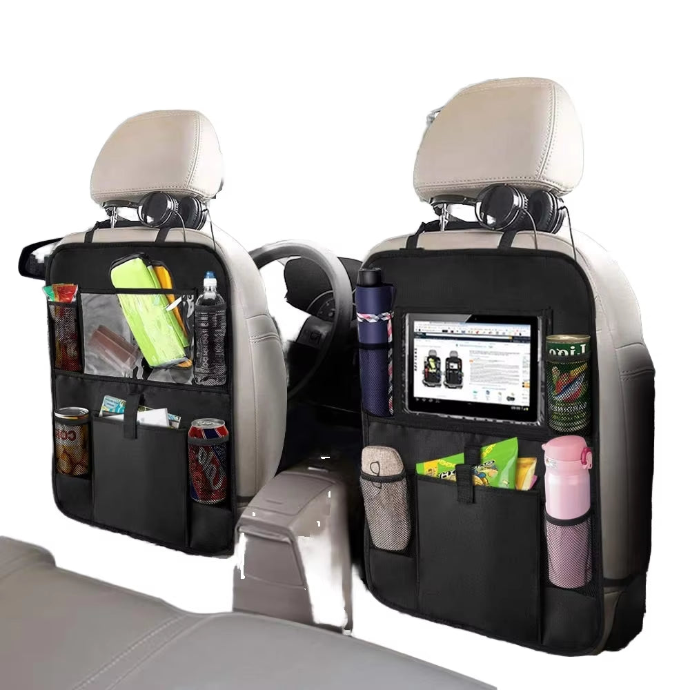 Oxford Fabric Car Seat Protector Multifunctional Backseat Organizer Polyester Storage Bag Convenient Back Seat Car Organizer