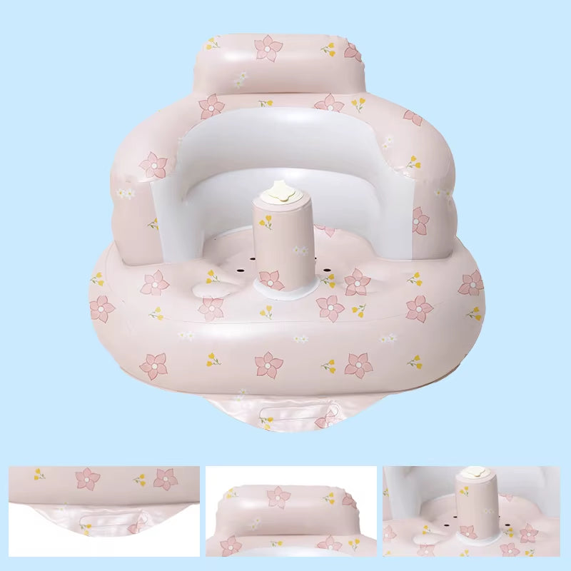 Durable Thickened PVC Cute Baby Learning Chair Inflatable Seat by Lexing for Daily Use