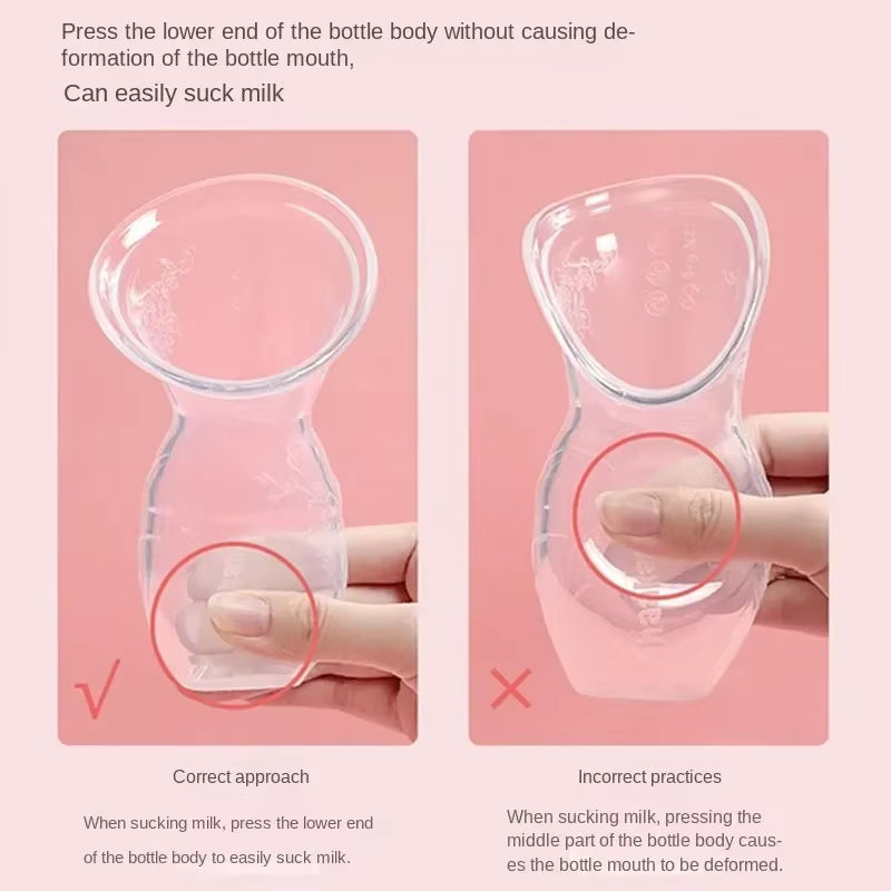 Baby Feeding Manual Breast Pump Partner Breast Collector Automatic Correction Breast Milk Silicone Pumps PP BPA Free