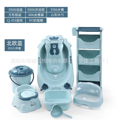 Bathtub Set for New Born Baby Essential Items for Newborns Bathtub Bathing Supplies