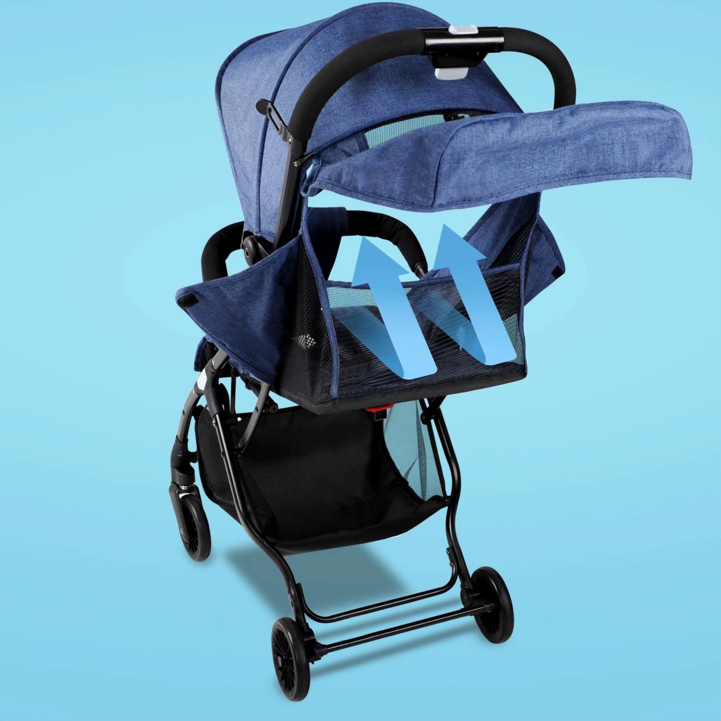 Stroller Baby 4 in 1 S1 Can Sit and Lie down Portable High Landscape Baby Walking Stroller Pull Bar Folding Baby Stroller