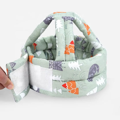 New Arrivals Soft Cotton Adjustable Baby Safety Helmet Washable Toddlers Walking Anti-Fall Anti-Collision Head Protection Cap