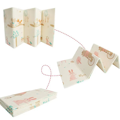 Foldable & Reversable Large Waterproof Foam Baby Activity Tummy Time Foam XPE Mat Baby Play Mat