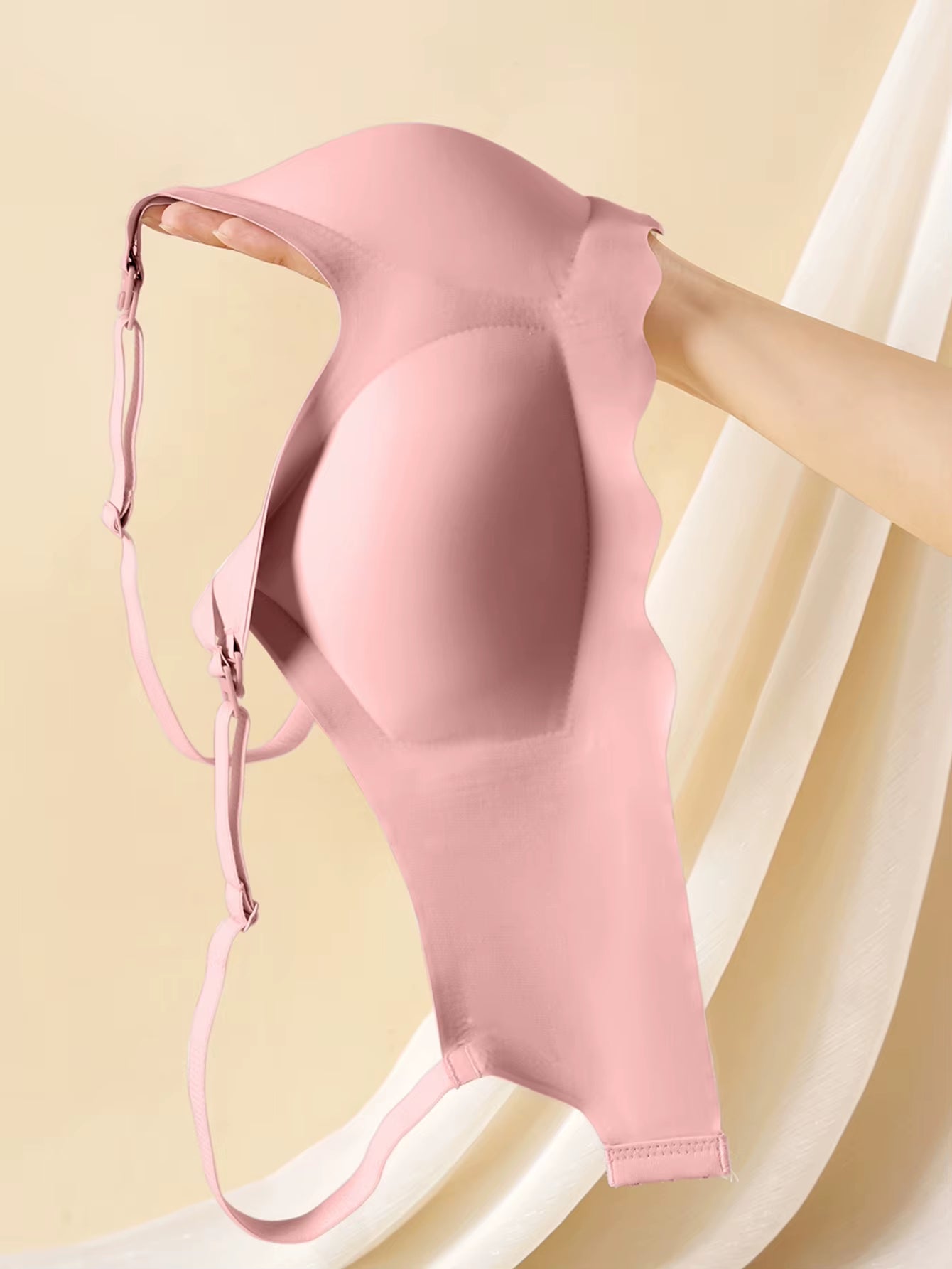 New Women Traceless Women'S Comfortable and Breathable Ultra Thin Breastfeeding Bra Detachable Breastfeeding Bra